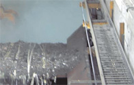 Heating plant cable carrier
